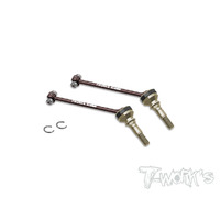 TWORKS CVD BB Drive Shaft Set With Alum Axle 47.8mm ( For Xray X4'23 ) 2pcs.