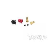 TWORKS EA-040-5 Polarity Heatsink Connector 5mm Plugs - Red and Black