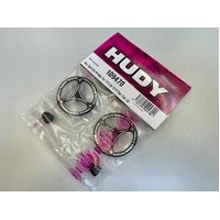 HUDY 109470 - Aluminium SET-UP Wheel FOR 1/12 & 1/10 PAN CAR (2)  - HD109470