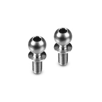 HUDY TITANIUM BALL STUD D=5.4 / L=6 / S=4.5 / 2MM HEX (2)