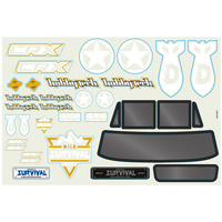 HOBBYTECH CRX RTR stickers sheet - HT-STICK-CRX.RTR