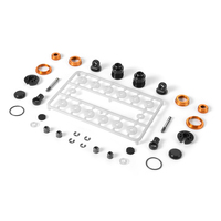 XRAY ULP ALU SHOCK ABSORBER-SET - ORANGE (2) - XY308308-O