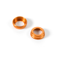 XRAY ULP ALU SHOCK CAP-NUT WITH VENT HOLE - ORANGE (2) - XY308354-O