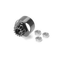 XRAY 3BB CLUTCH BELL 14T - LIGHTWEIGHT + 3x BALL-BEARING