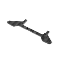 X12 CARBON REAR POD LOWER PLATE FOR 1-PIECE CHASSIS - FRONT