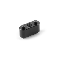 ALU HOLDER WITH 2 PINS FOR SIDE LINK CARBON PLATE - BLACK